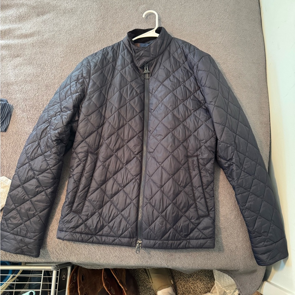 Barbour Men's Quilted Puffer Jacket - Dark Blue